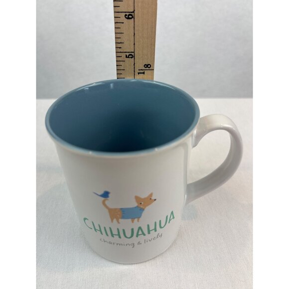 Fringe Studio Chihuahua Ceramic Coffee Mug Blue Interior Cute - Picture 7 of 8